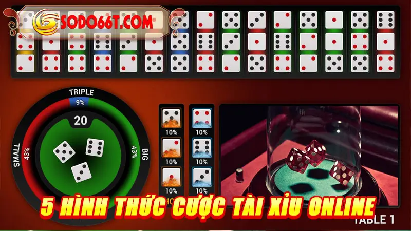 5 Hình thức cược tài xỉu online