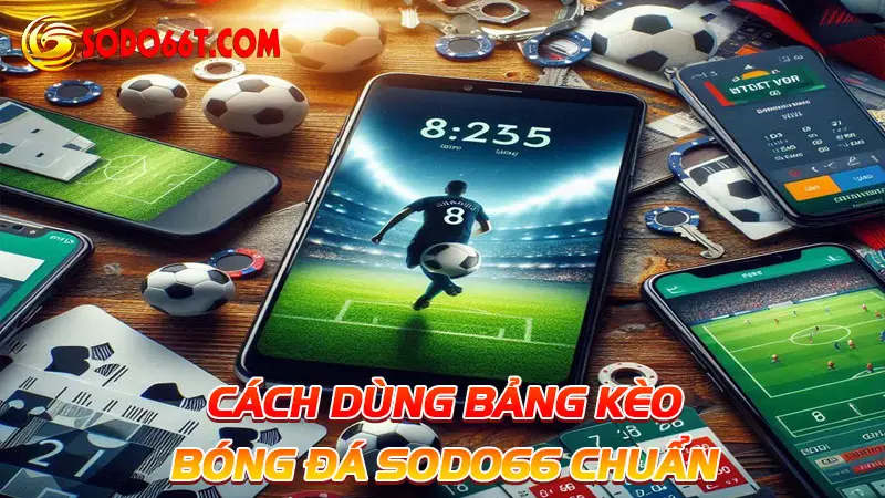 Cách dùng bảng kèo bóng đá SODO66 chuẩn