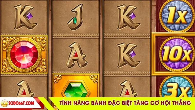 Tính năng bánh đặc biệt tăng cơ hội thắng