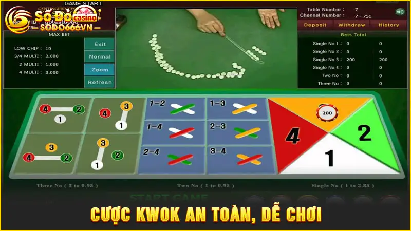 Cược Kwok an toàn, dễ chơi